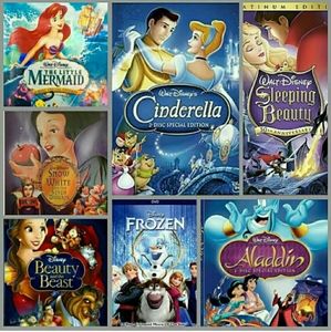 Lot of 7 Disney princess